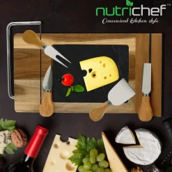 Cheese Board Serving & Cutting Set<NutriChef Sale