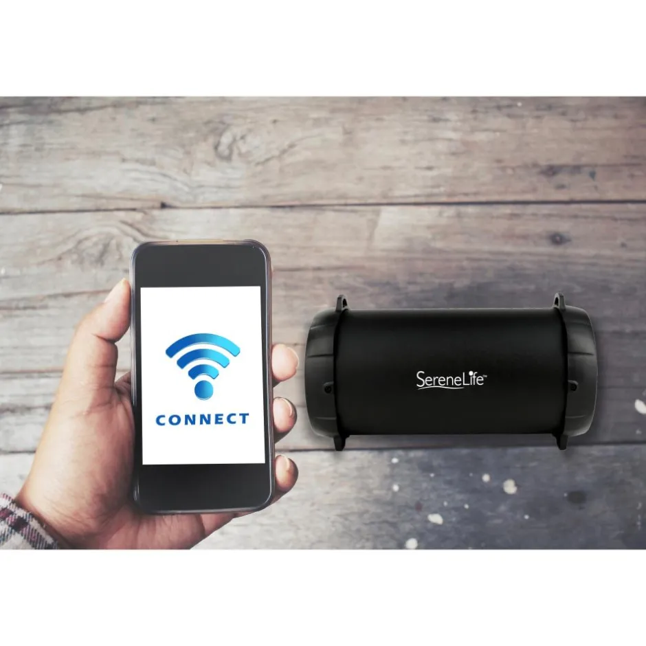 Compact & Portable Bluetooth Boombox<SereneLife Discount