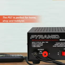 Compact Bench Power Supply 5A Linear Regulated 12V Converter<Pyramid Discount