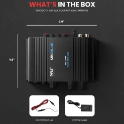 Compact Mini Bluetooth Audio Amplifier with Mic Input<Pyle Discount