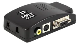Composite & S-Video to VGA Converter, Vivid 3D Processing, Adjustable Settings<Pyle New