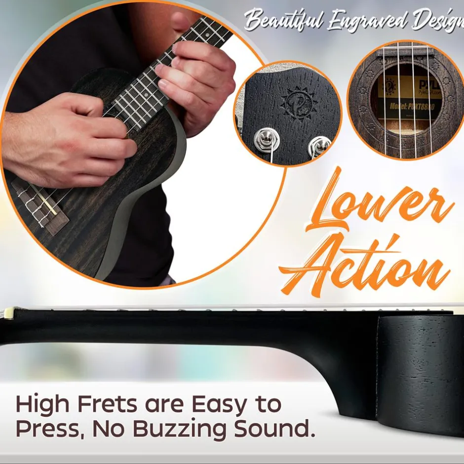 Concert Ukulele Beginner Pack<Pyle