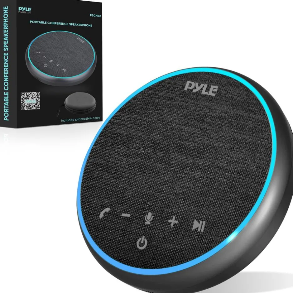 Conference Speakerphone Noise-Canceling Bluetooth HD Voice USB-C<Pyle New