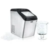 Countertop Nugget Ice Maker - Fast 26 lbs/Day, Stainless Steel<NutriChef Outlet