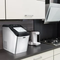 Countertop Nugget Ice Maker - Fast 26 lbs/Day, Stainless Steel<NutriChef Outlet