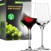 Crystal Wine Glasses - Elegant Design, Lead-Free Crystal, Dishwasher Safe<NutriChef Sale