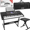 Digital Karaoke Piano 61-Key Portable with Speakers & Waterproof Case<Pyle Online