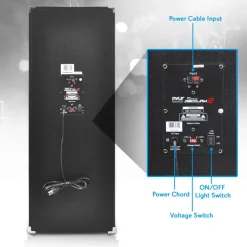 DJ Speaker System 1500W Dual 10" Woofers Flashing Lights<Pyle Hot