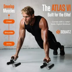 Doorway Pull-Up & Push-Up Bars Set, Adjustable, Anti-Skid, Home Gym<SQUATZ Best