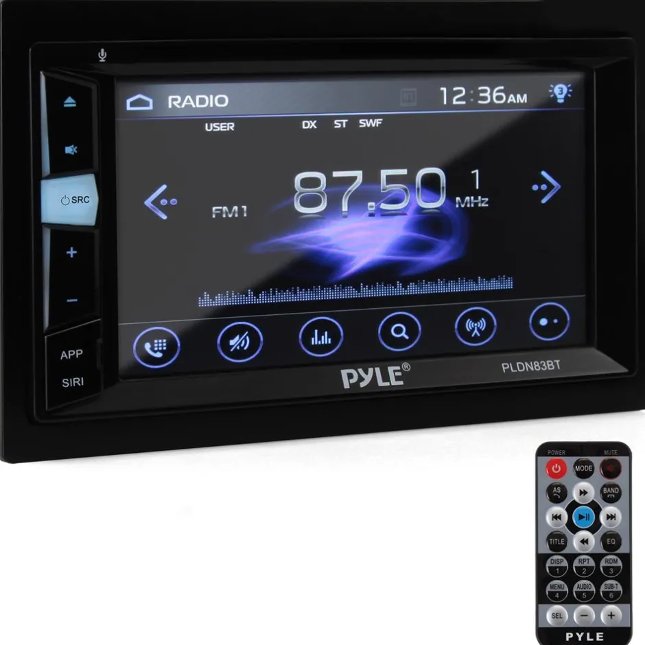 Double Din DVD Car Stereo Touchscreen Bluetooth 6.2" Display<Pyle Discount