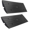 Driveway Curb Ramps 11,000lb Capacity Heavy Duty Rubber 4ft 2pc Set<Pyle Best