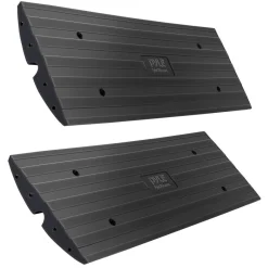 Driveway Curb Ramps 11,000lb Capacity Heavy Duty Rubber 4ft 2pc Set<Pyle Best