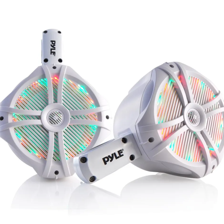 Dual 6.5'' Led Marine Wakeboard Speakers<Pyle New