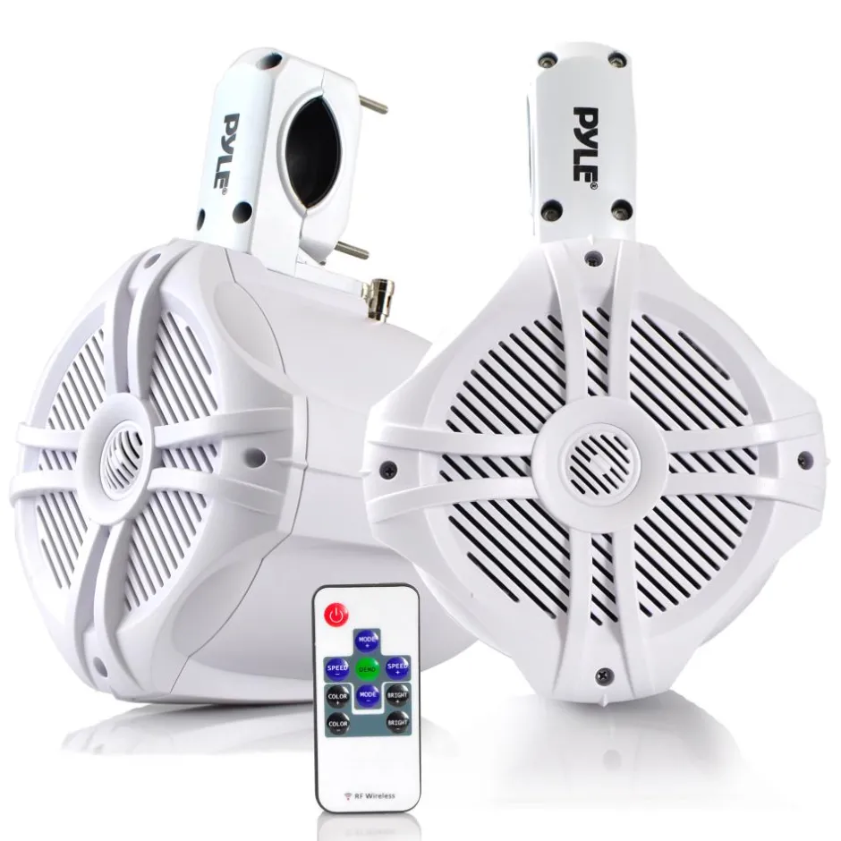 Dual 6.5'' Led Marine Wakeboard Speakers<Pyle New