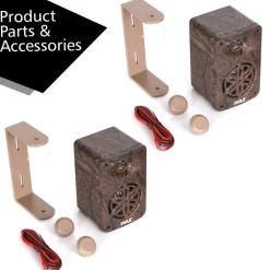 Dual Waterproof Outdoor Speakers - Weatherproof 3-Way Camo Design<Pyle