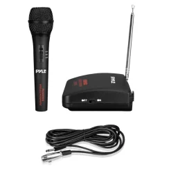 Dynamic Microphone Dual Function Wireless/Wired High Output Black<Pyle Sale