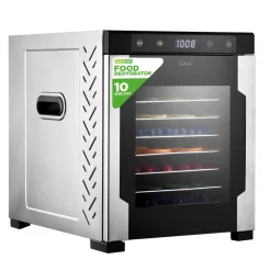 Electric Food Dehydrator 10-Tray Stainless Steel Digital Timer 900W<NutriChef Hot