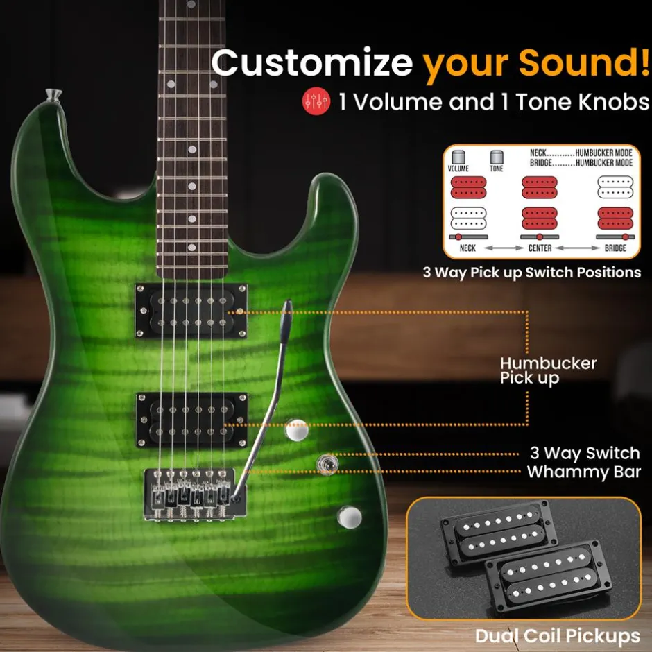 Electric Guitar Kit<Pyle New