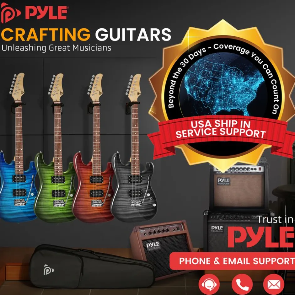 Electric Guitar Kit<Pyle New