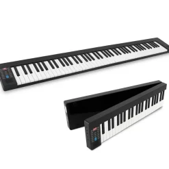 Electric Keyboard Piano 88 Keys Portable Foldable Bluetooth 128 Tones<Pyle Hot