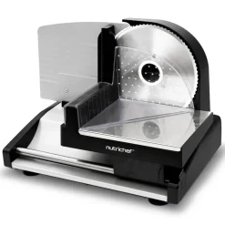 Electric Meat Slicer 200W Adjustable Stainless Steel Blade<NutriChef Outlet