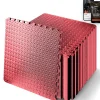 Exercise Mat 50 Pcs - Cushioned EVA Foam, Non-Skid, Easy Assembly, Red<SQUATZ Hot