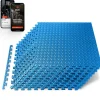 Exercise Mat 10 Pcs, Cushioned EVA Foam, Non-Skid, Easy Assembly, Blue<SQUATZ Discount