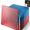 Exercise Mat 50 Pcs, Cushioned EVA Foam, Non-Skid, Red/Blue<SQUATZ Outlet