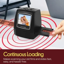 Film Scanner Slide Digitizer 22MP LCD Display TV Output<Pyle Sale
