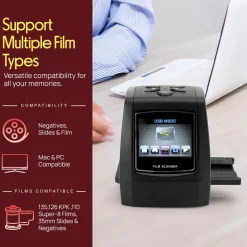 Film Scanner Slide Digitizer 22MP LCD Display TV Output<Pyle Sale
