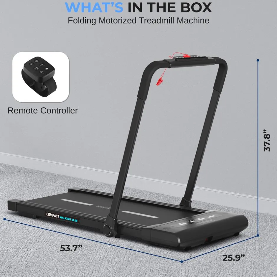 Foldable Treadmill & Walking Pad, 2.5 HP, 7.6 MPH, Easy Storage, 265lbs Capacity<SereneLife Sale