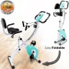 Folding Exercise Bike, Cardio Workout, 8 Resistance Levels, Pulse Monitor<SereneLife Online