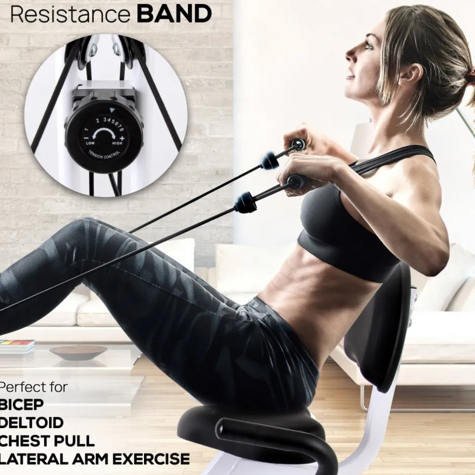 Folding Exercise Bike, Cardio Workout, 8 Resistance Levels, Pulse Monitor<SereneLife Online