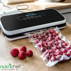 Food Vacuum Sealer - Extends Shelf Life, High Suction, LED Touch Controls<NutriChef Online