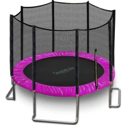 10FT Outdoor Trampoline, Safe Jumping, Reinforced Mat, Pink<SereneLife Sale