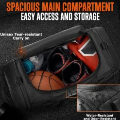 Gym Bag 50L Duffle Backpack Tear-Resistant Polyester, Spacious Compartments<SQUATZ Outlet