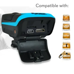 HD Action Camera 1080P Anti-Shake 16MP Waterproof Case Blue<GearPro Hot