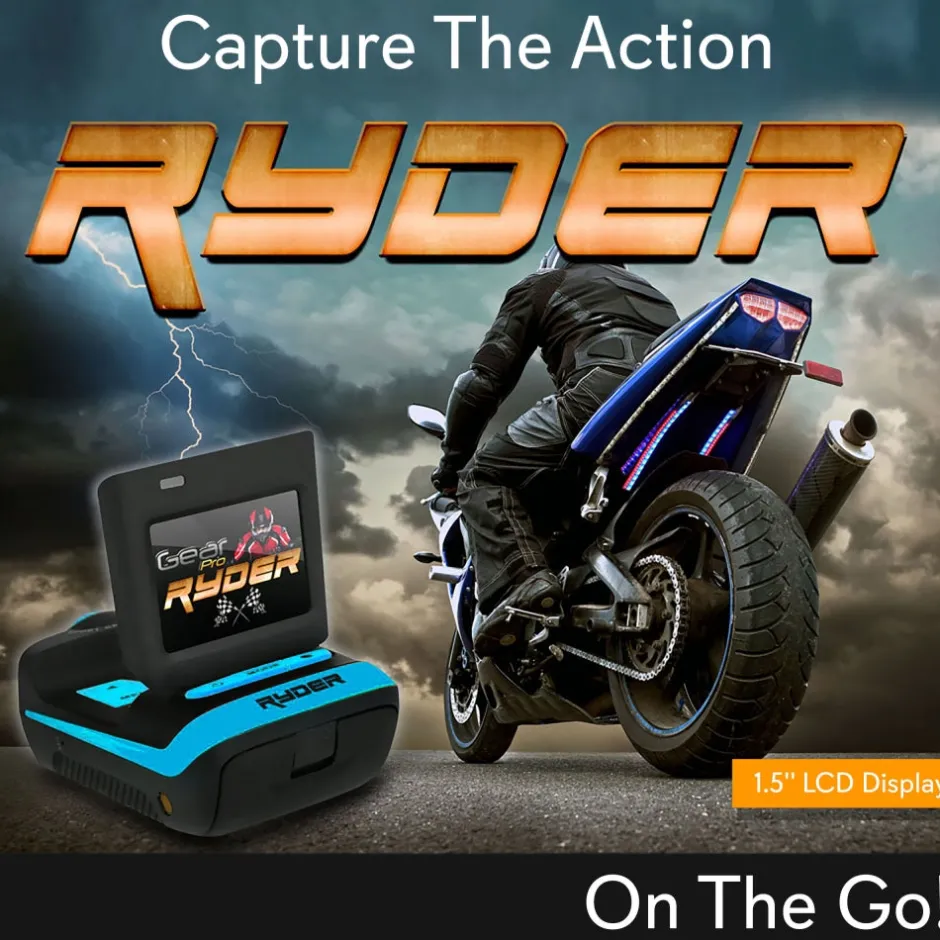 HD Action Camera 1080P Anti-Shake 16MP Waterproof Case Blue<GearPro Hot