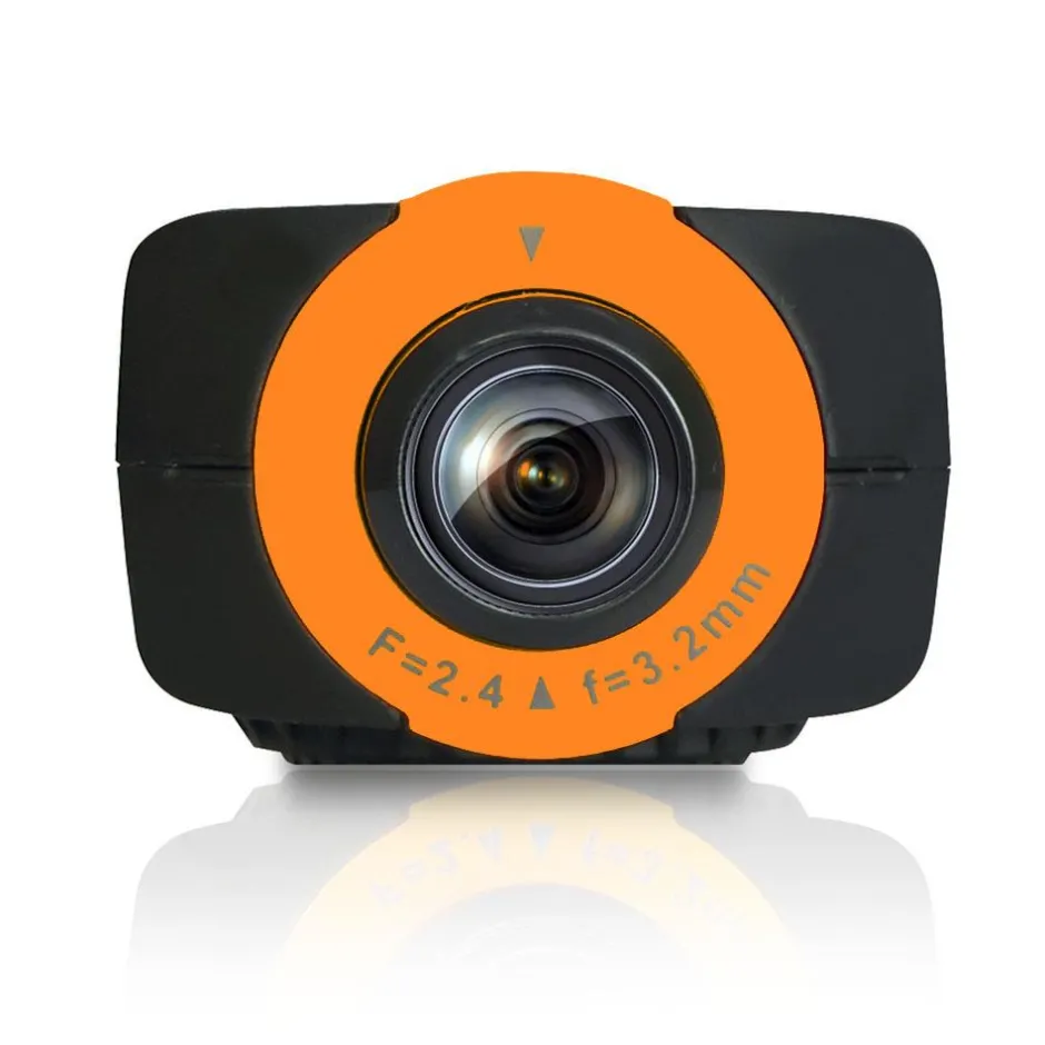 HD Action Camera 1080P GPS Waterproof 16MP Anti-Shake Orange<GearPro Discount