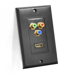 HDMI/RGB Wall Plate High-Def Video 1080p ABS Plastic<Pyle