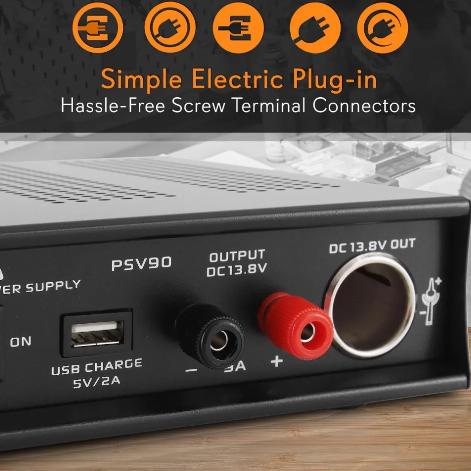 Hobbyist Bench Power Supply, 9 Amp<Pyramid Clearance