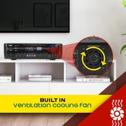 Home Audio Amplifier System 300W 4-Channel USB/AUX/MP3 Receiver<Pyle Discount