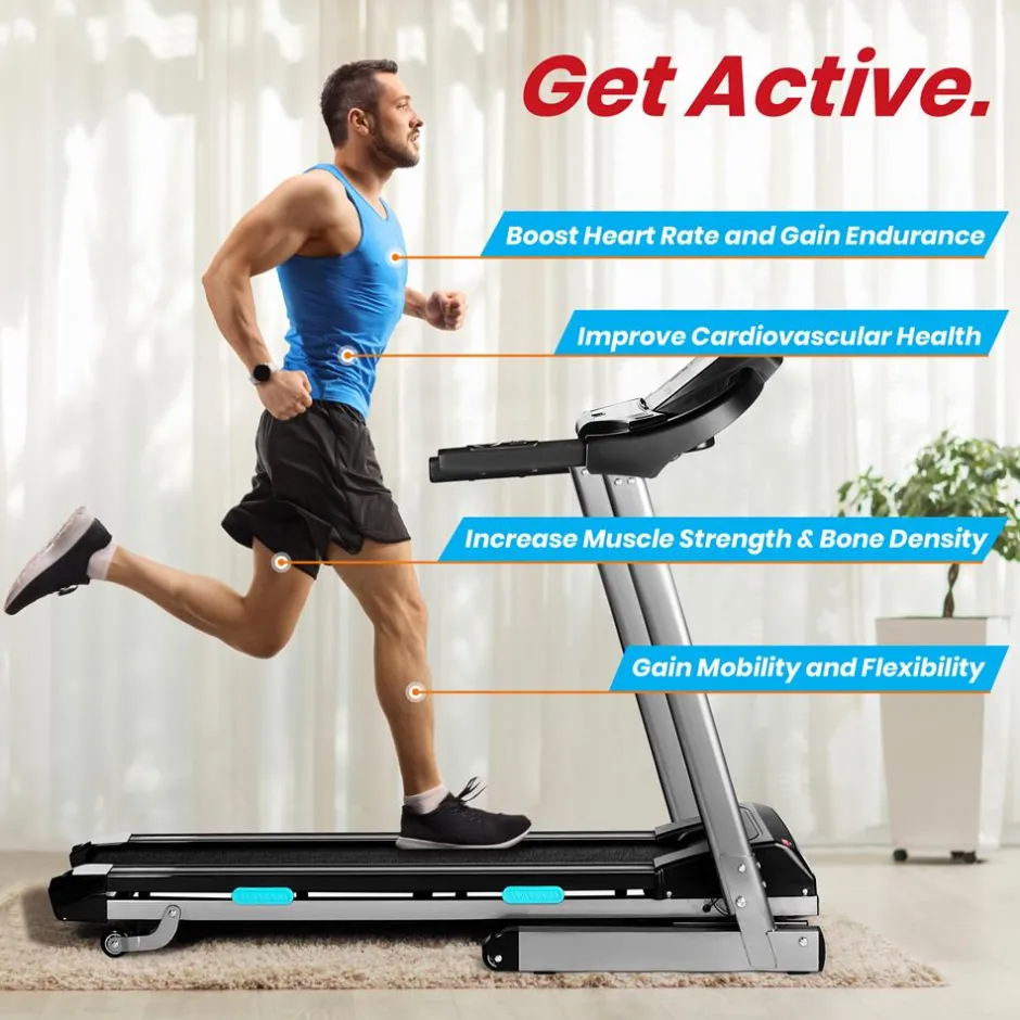 Home Gym Fitness Incline Treadmill<SereneLife Online