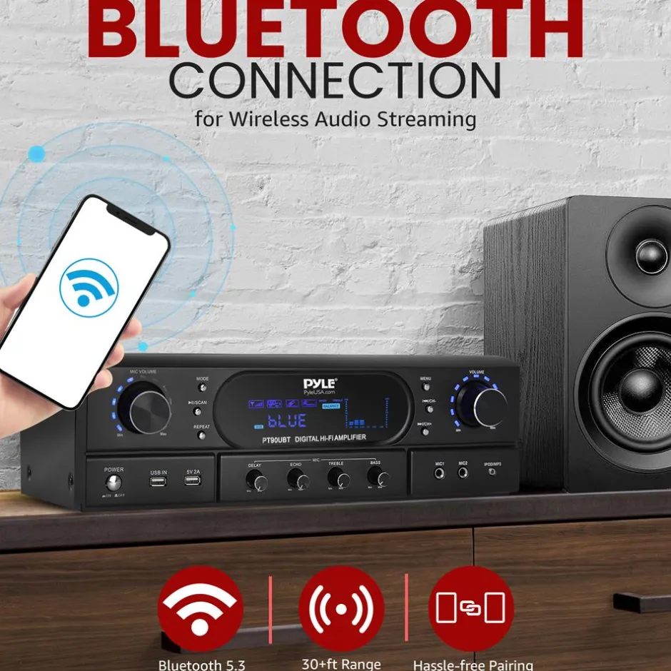 Home Theater Wireless Bt Streaming Recei<Pyle Clearance