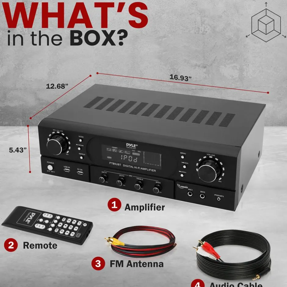 Home Theater Wireless Bt Streaming Recei<Pyle Clearance
