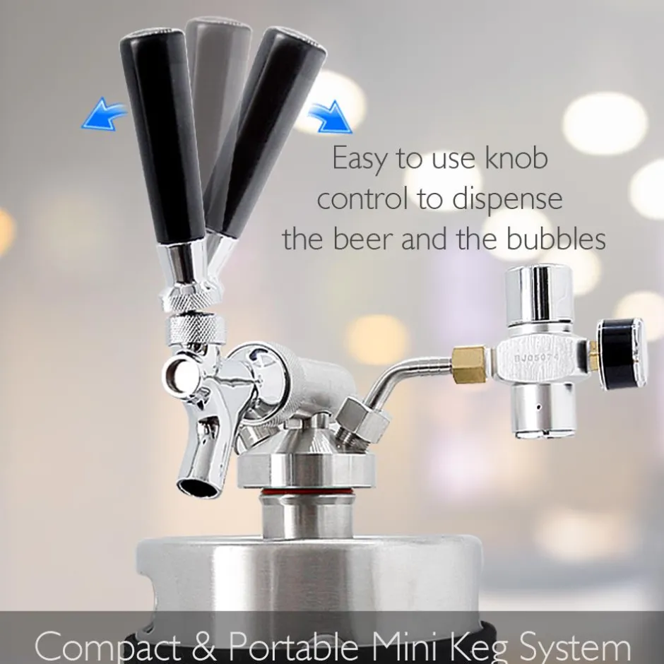 Homebrew Mini Keg System, 64 Oz.<NutriChef Outlet