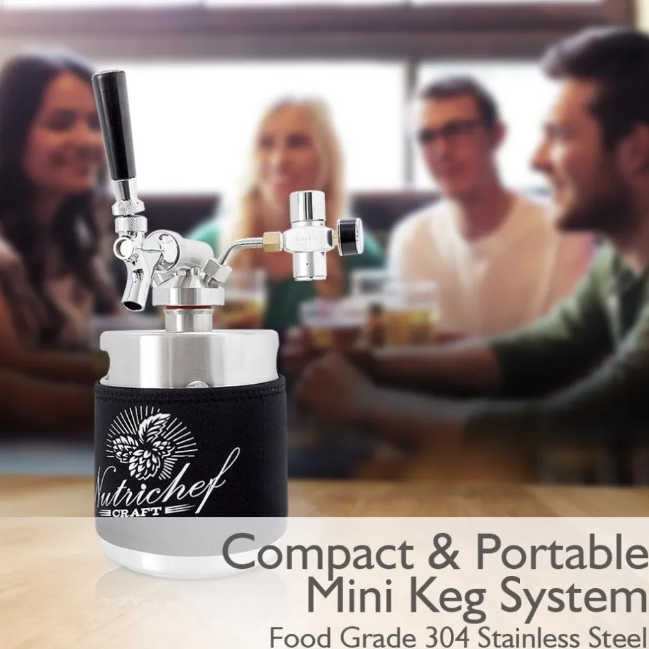 Homebrew Mini Keg System, 64 Oz.<NutriChef Outlet