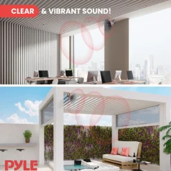 Indoor/Outdoor PA Horn Speaker 100W Loud Sound Aluminum Grey<Pyle Outlet