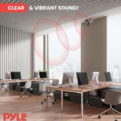 Indoor/Outdoor PA Horn Speaker 20W Loud Sound Aluminum Grey<Pyle Clearance