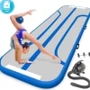 Inflatable Gymnastics Mat - Bouncy, Durable PVC, 13 Ft, Blue<SereneLife Best